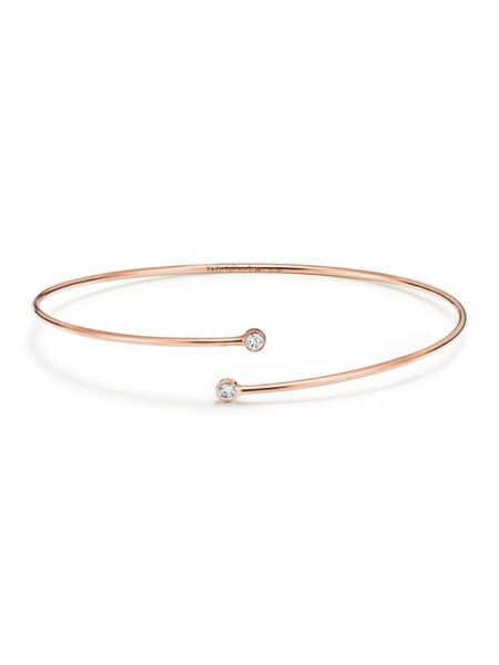 Diamond Hoop Single-row Bangle